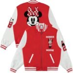 Women Mickey Varsity Bomber Jacket - Image 3