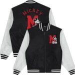 Women Mickey Varsity Bomber Jacket - Image 2